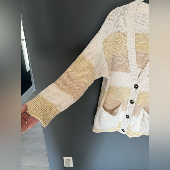 Free People Oversized Women's Southport Beach Cardigan Grains Sweater XS - Picture 7 of 16